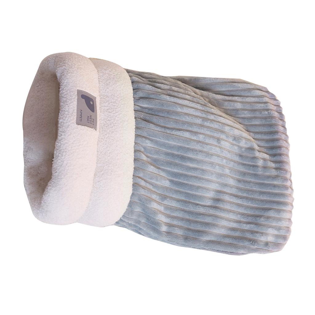 Zimní pelíšek pro kotě, tlustý fleece, měkký, pohodlný spánek pro malé králíky, zimní vnitřní pelíšek, kapesní hnízdo