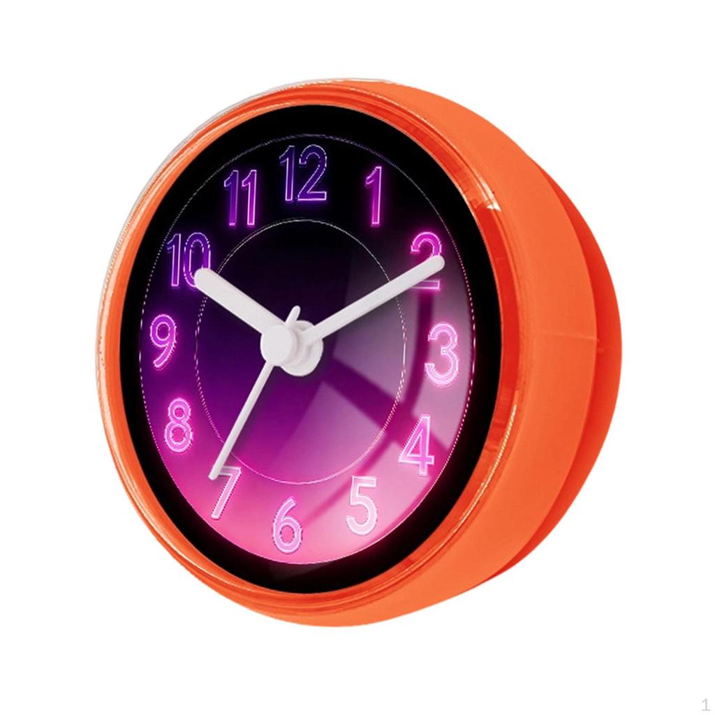 Compact And Waterproof Shower Wall Clock with Suction Cup, Easy-to-read Materials, Suitable for