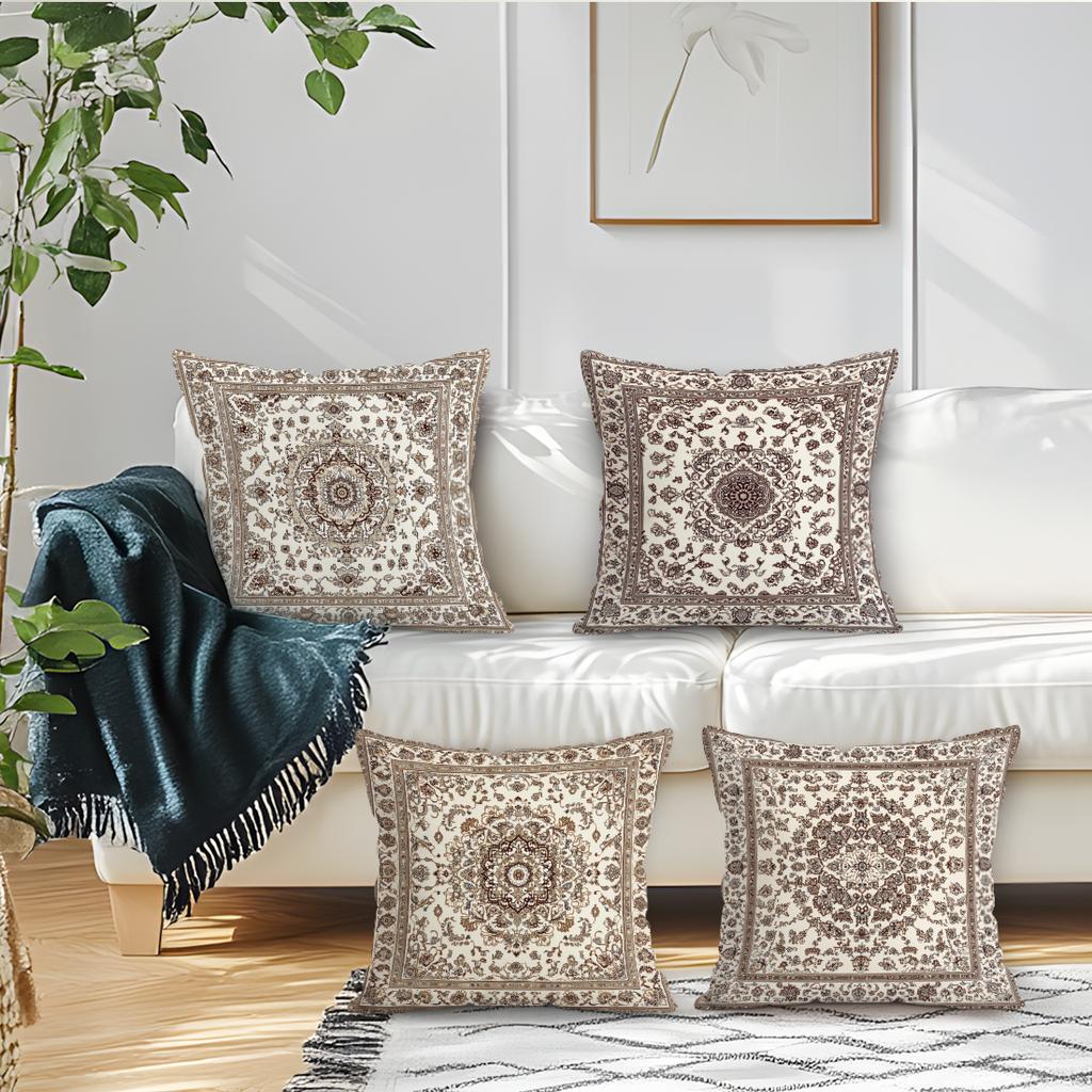 Persian Carpet Cushion Pillowcase Printed Polyester 40/45/50cm Throw Pillowcover Decorative Sofa Cushion Pillowslip Home Decor