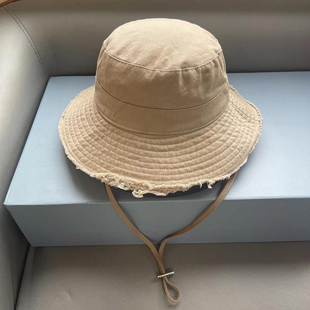 Ready Stock Sun Hat Strap Windproof Rope Metal Label Outdoor Windproof Sun Bucket Hat