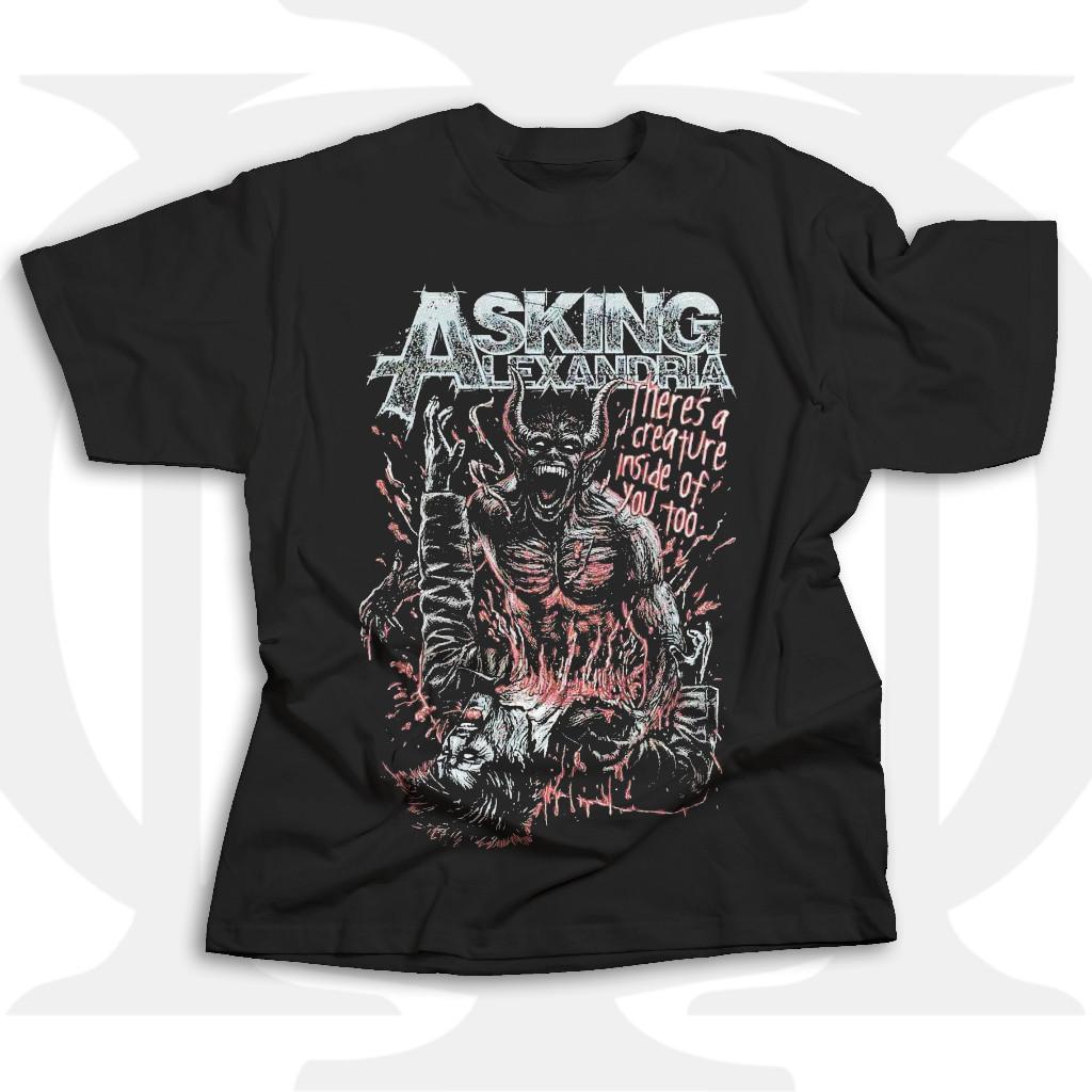 Rare Asking Alexandria Band Unisex Gift For Fan Black T-shirt