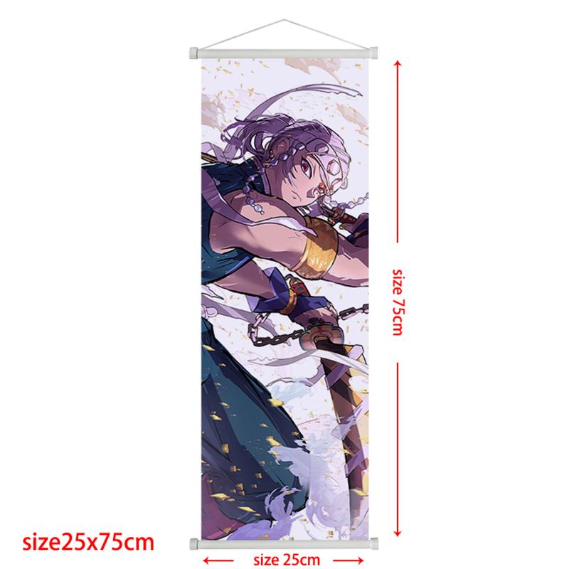 Demon Slayer Scroll Poster Rengoku Kyoujurou Heimdeko Kamado Tanjirou Wohnzimmerdekoration Hängegemälde Kindergeschenk Poster