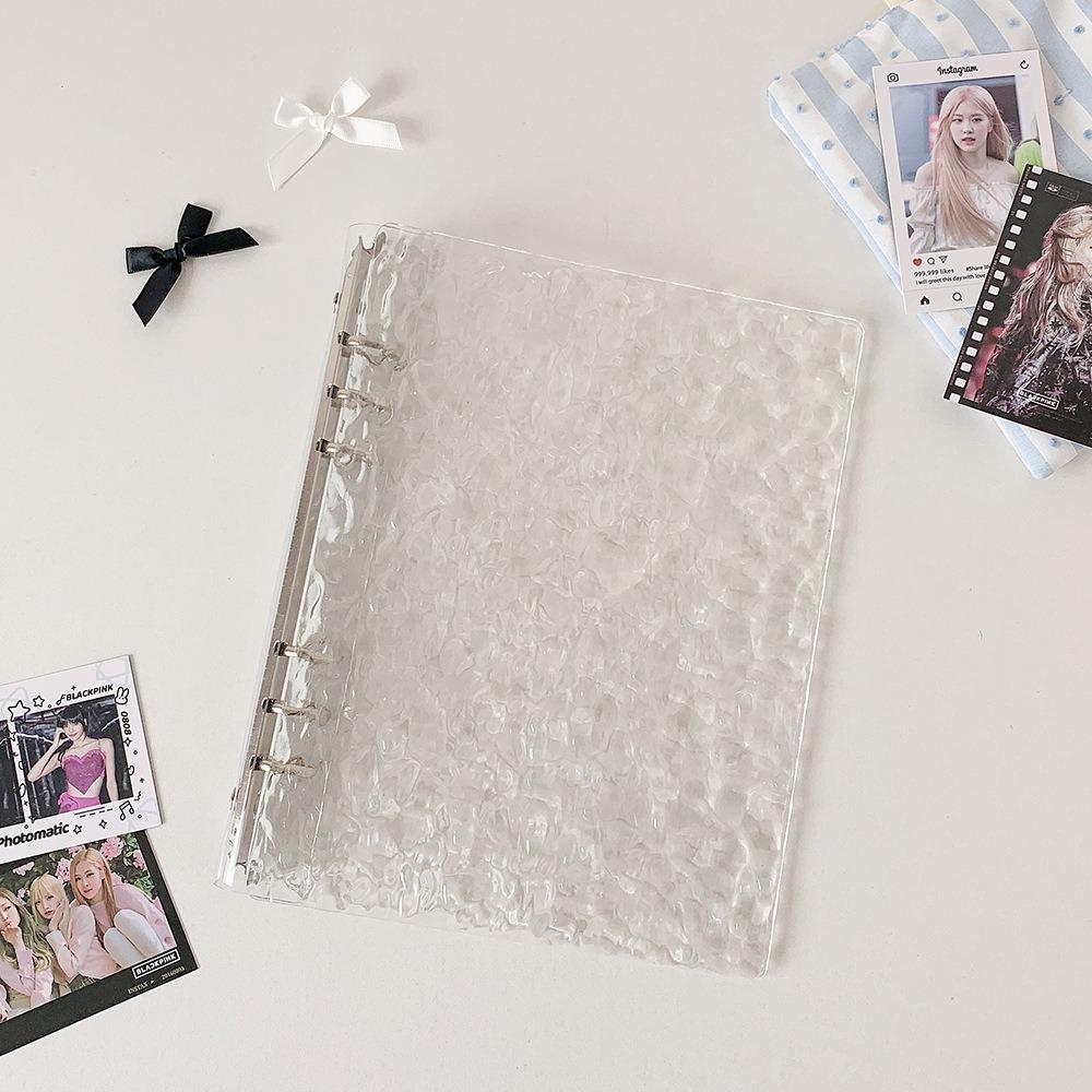 Loose Leaf Design Photocards Holder Water Ripple Idol Card Collection Binder Storage Booklet