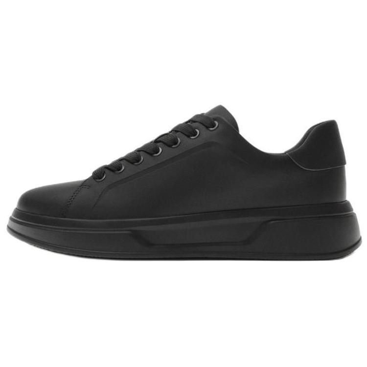 Zara Classic Thick Sole Lightweight Slip Resistant Low Top Skate Shoes Men Sneaker Black 12201420800