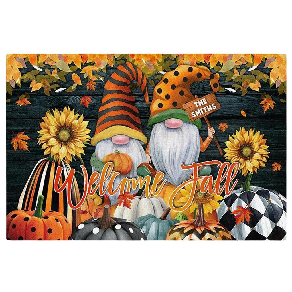Witch Pumpkin Printed Floor Door Mat Non Slip Super Absorbent Kitchen Rugs Halloween Home Decor Entrance Carpet Drying Footpad