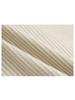 GUBIN Lettering Sleeve Striped Shirt - Beige