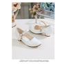 Girls' High Heel Leather Princess Shoes - Crystal Design, Spring/Autumn, Children's Performance Footwear, New Korean Style