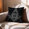 COOL FFreemasonry Symbol Pillow Case Pattern Printed Pillowcase For Living Room Sofa Cushion Cover