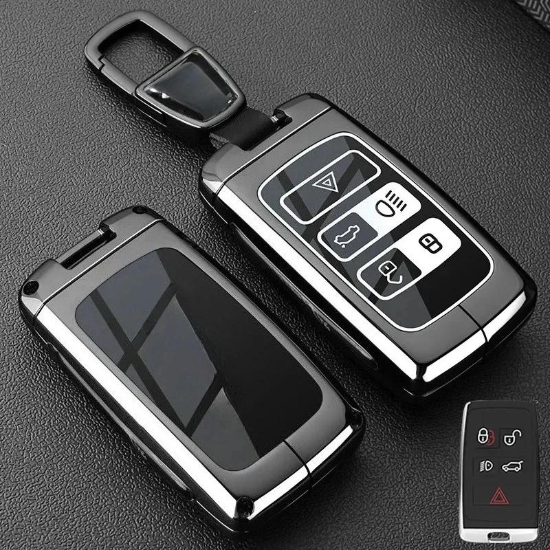Kmkm For Xfl Luxury Car Key Case Xel Shell Xjl Buckle Fpace Bag Xf Dedicated Xe Protective Car Key Holder