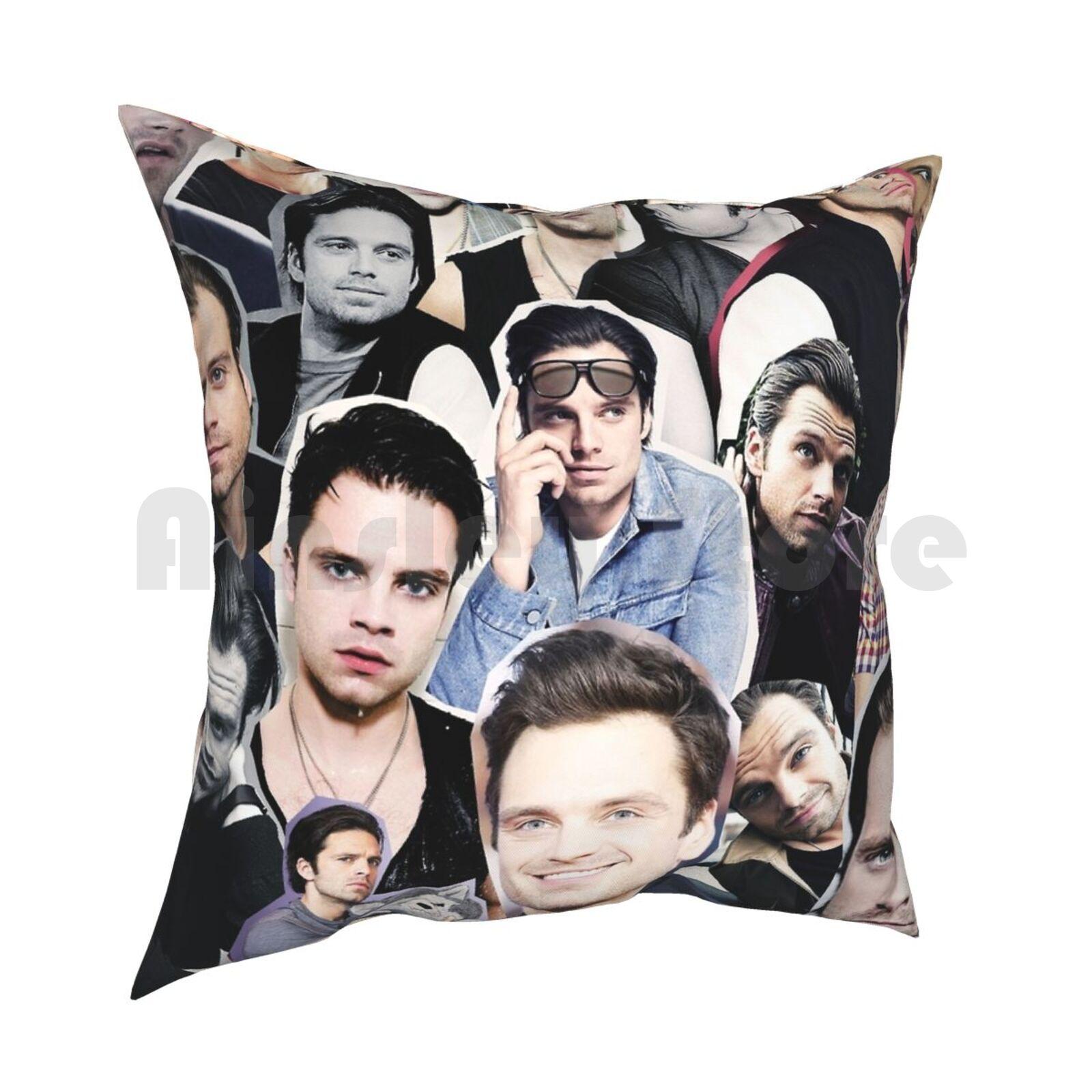 Stan Collage Pillow Case Printed Home Soft DIY Pillow Cover Stan Collage 30x30cm 12x12in