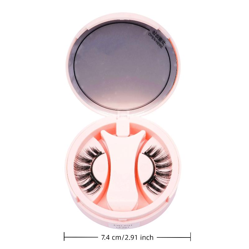 Reusable Magnetic Eyelashes No Glue Needed 3D Natural Look Curly Magnetic False Eyelashes Easy Apply Lashes Kit For Eye Makeup