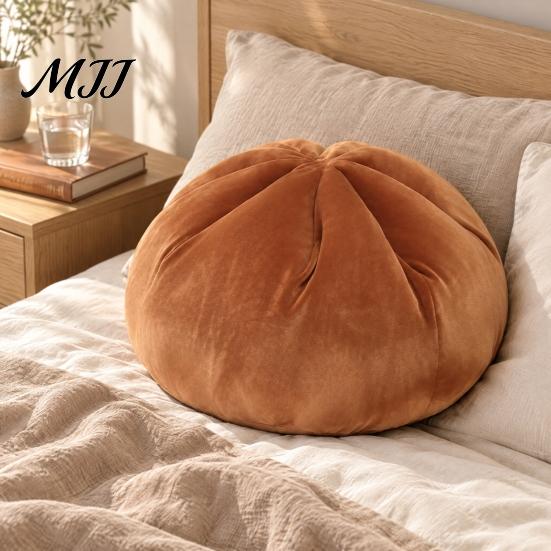 Decorative Cushion for Home Dumpling Plush Pillow with PP Cotton Filling, Soft Comfortable Baozi Novelty Gift Girlfriend Cushion, Stress Relief