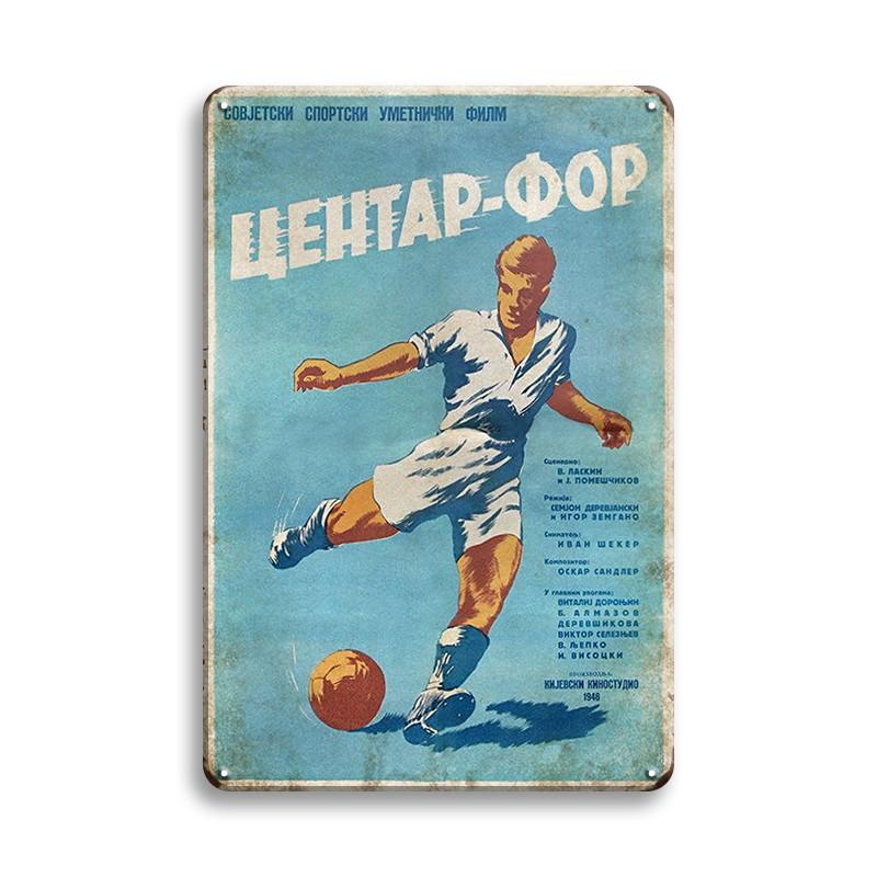 INEED SKIING Sport Vintage Metal Sign Wall Decor Retro Wall Decor Football Running Poster Decorative Tin Plate Wall Iron Plaque