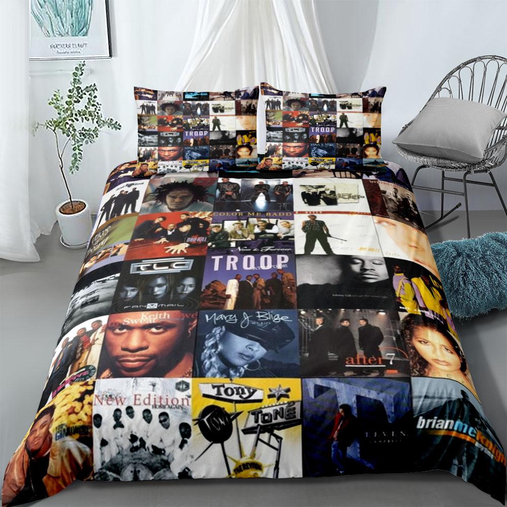 

Old School Plates Duvet Cover Set King Queen Double Full Twin Single Bed Linen Set EU Single(135*200cm)3pcs
