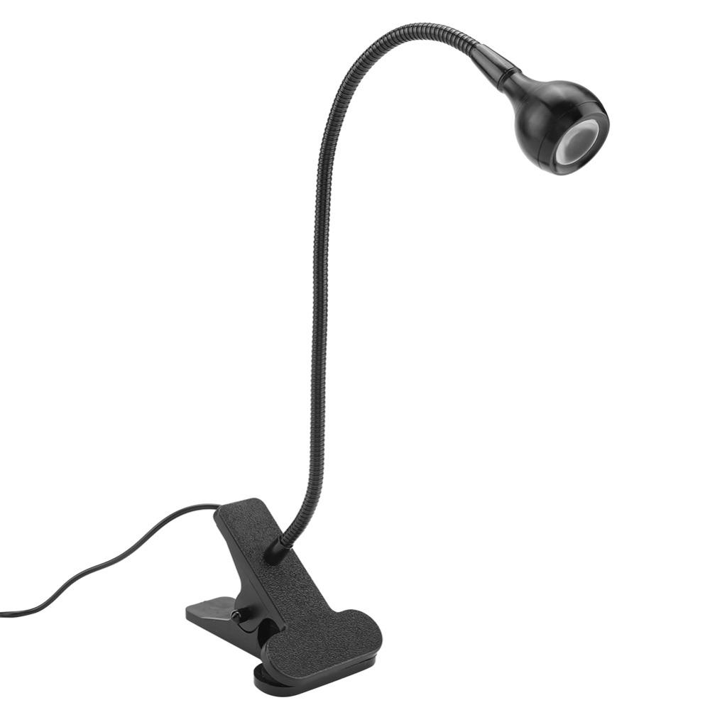USB Powered USB LED Table Light Adjustable Gooseneck LED Clip On Light Mini Desk Night Lamp Study