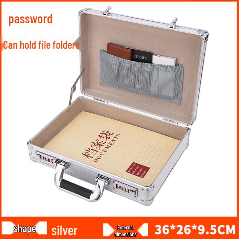 Multi-functional Aluminum Password Lock Storage Box