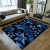 Sternenmuster Teppich Grün Flächenteppich Weich und Maschinenwaschbar Wohnzimmerteppich Niedliches Einfaches Design Teppich für Schlafzimmer
