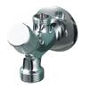 Brass 2 Outlet Angle Valves Strong 1 Inlet 2 Outlet Brass Valves for Flexible Water Flows Control In Bathroom Kitchen