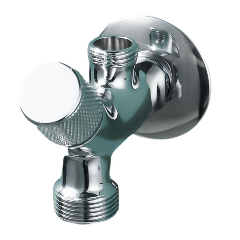 

Strong 1 Inlet 2 Outlet Brass Valves Easy installs Corrosion Resistant Bath Fixture Quick Fixing for Sink Appliance
