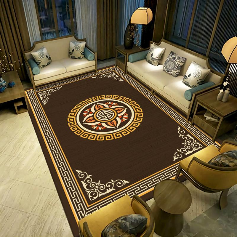 New Chinese Style Living Room Carpet Simple Coffee Table Sofa Floor Mat Bedside Carpet Easy To Maintain
