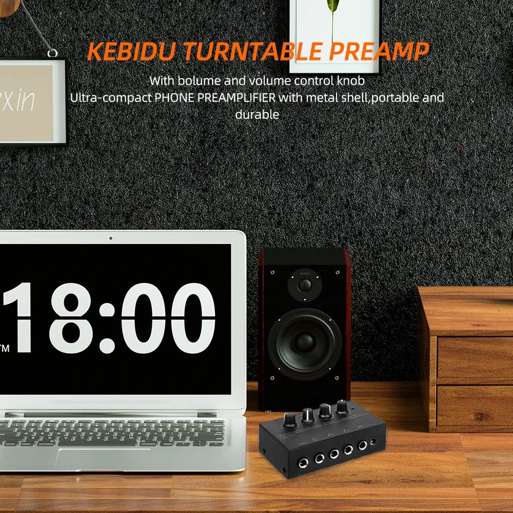 Mini Stereo Headphone Amplifier 4 Channels HA400 Ultra-Compact Audio Amplifier Power Adapter EU Plug 6.5MM to 3.5MM Converter