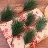 10/30Pcs Artificial Pine Needle Branches Green Twig Stems for Wreaths Hanging Plastic Pine Picks Home Christmas Party Decoration