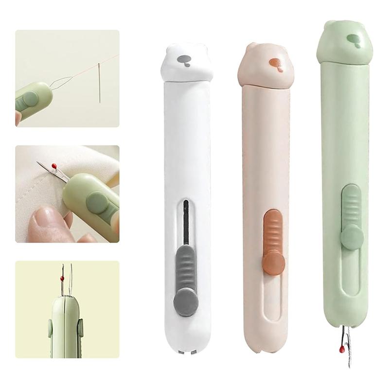 AD23-2-In-1 Automatic Needle Threaders Seam Ripper ,Needle Threaders For Hand Sewing, Embroidery,Quick Needle Threading Tool