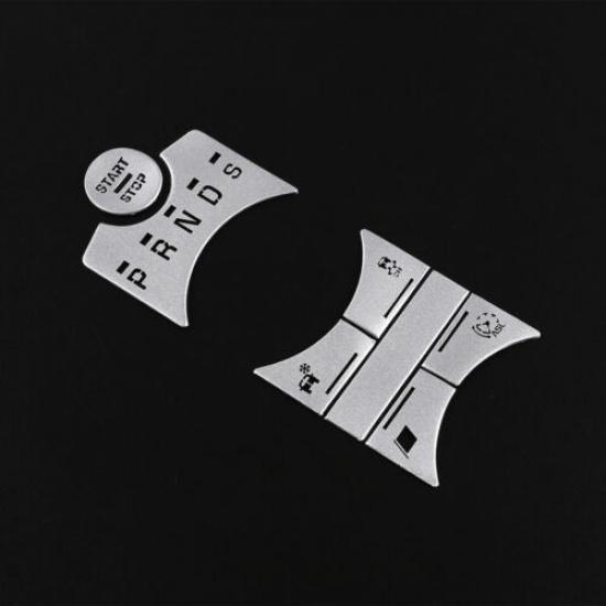 7pcs Center Shift Gear Selector Button Decals Cover For Jaguar XF 12-15