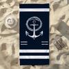 Nautical with Anchor and Rope Design Towel For Swim Yoga Gym Quick Drying Soft and Skin-friendly Beach Towels All-Season