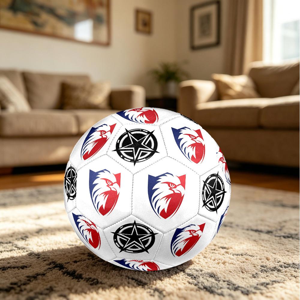 1PC Eagle Shield Emblem Star Compass Soccer Ball Size 5 Football Machine Sewn Indoor/Outdoor Universal Football S20