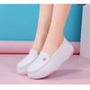 Nurse Shoes for Women with Soft Sole, Breathable Flat Bottom, Thick Sole, Anti Slip, Autumn and Winter Medical Work Shoes with Added Fleece