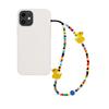 Colorful Beaded Duck Charm Phone Lanyard – Cute Glass Beads Chain for Women