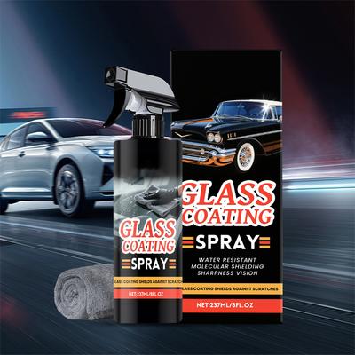 Autofensterglasreiniger, Keramikglasversiegelungsspray, Regenschutzpolitur für Autowindschutzscheiben, 237 ml