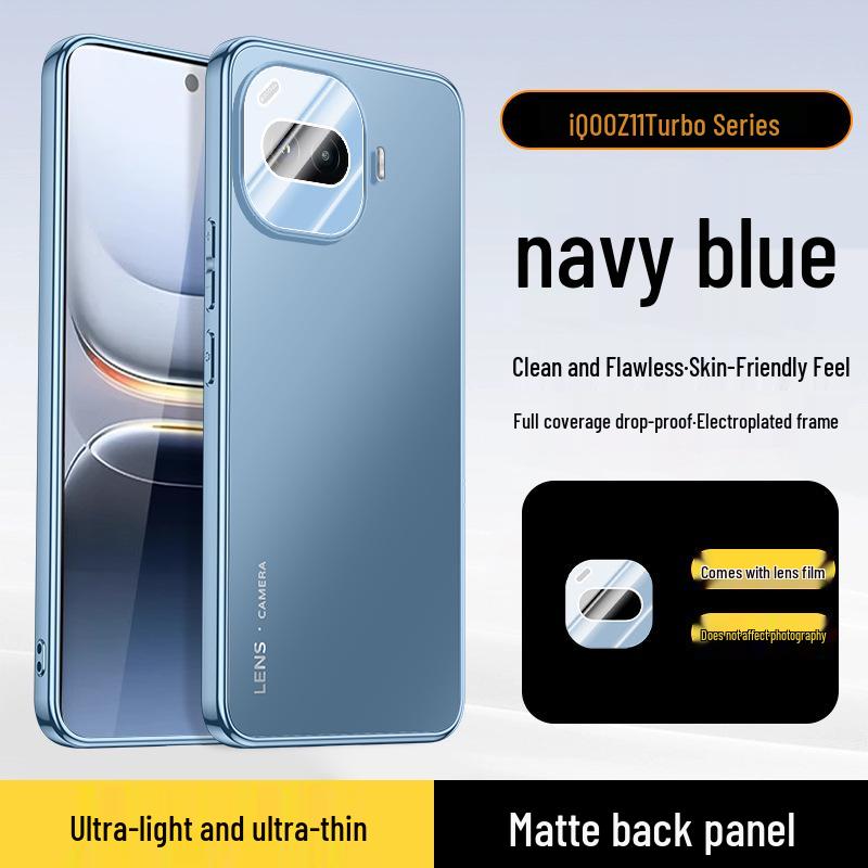 

Compatible iQOO Z11 Turbo Phone Case: Matte Electroplated Design for iQOO Z9 & Z10 Turbo+ with Full Coverage Lens Protection iQOO Z9 Turbo