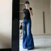 Jeans Acampanados Elásticos de Tiro Bajo de Moda 2025: Pantalones Largos Adelgazantes para un Look Versátil de Primavera