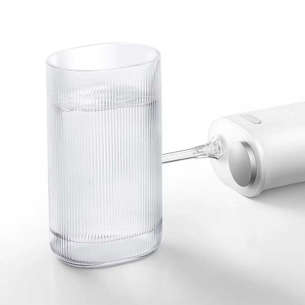 Neuer MIJIA Elektrischer Mundduscher F400 Tragbarer Wasserstrahl-Zahnseide Zähne aufhellen Zahnplaque entfernen 200ML