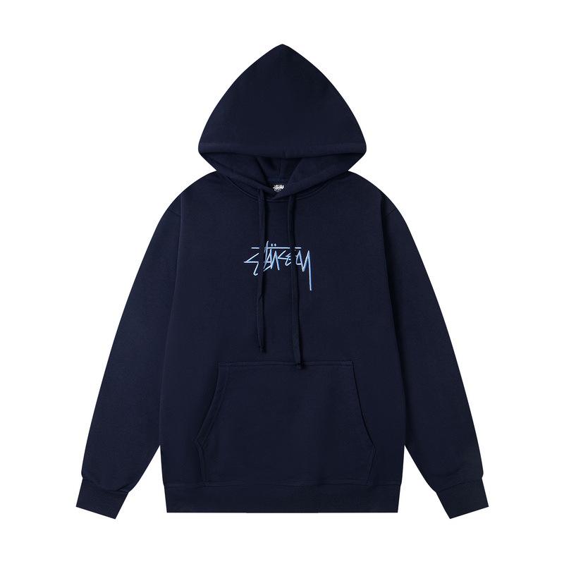 Trendy New Arrival: Unisex College Style Loose Hoodie with Embroidered Letter Logo