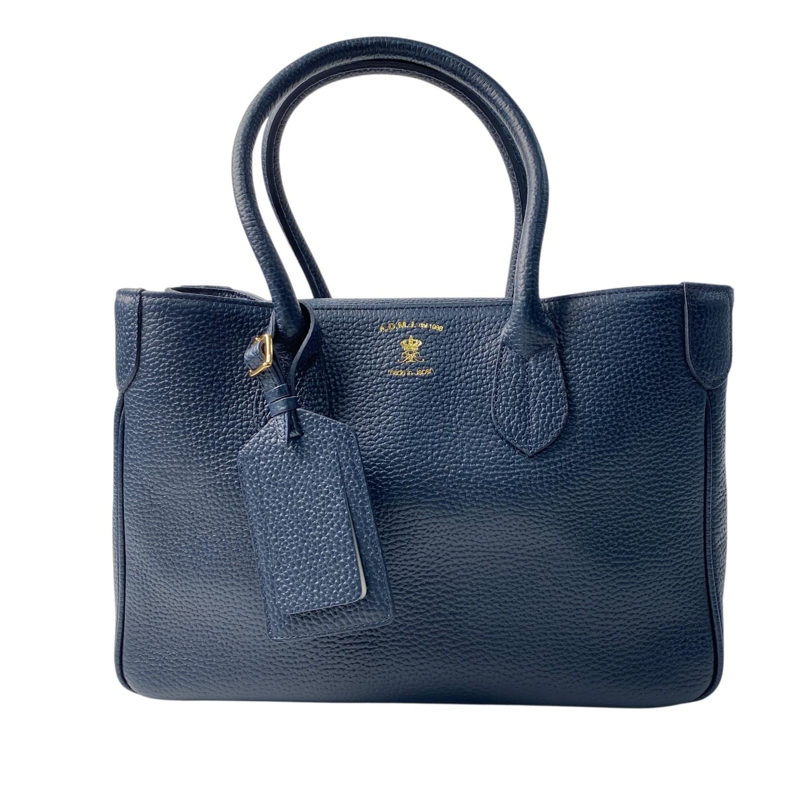 

Used Handbag Navy leather Women