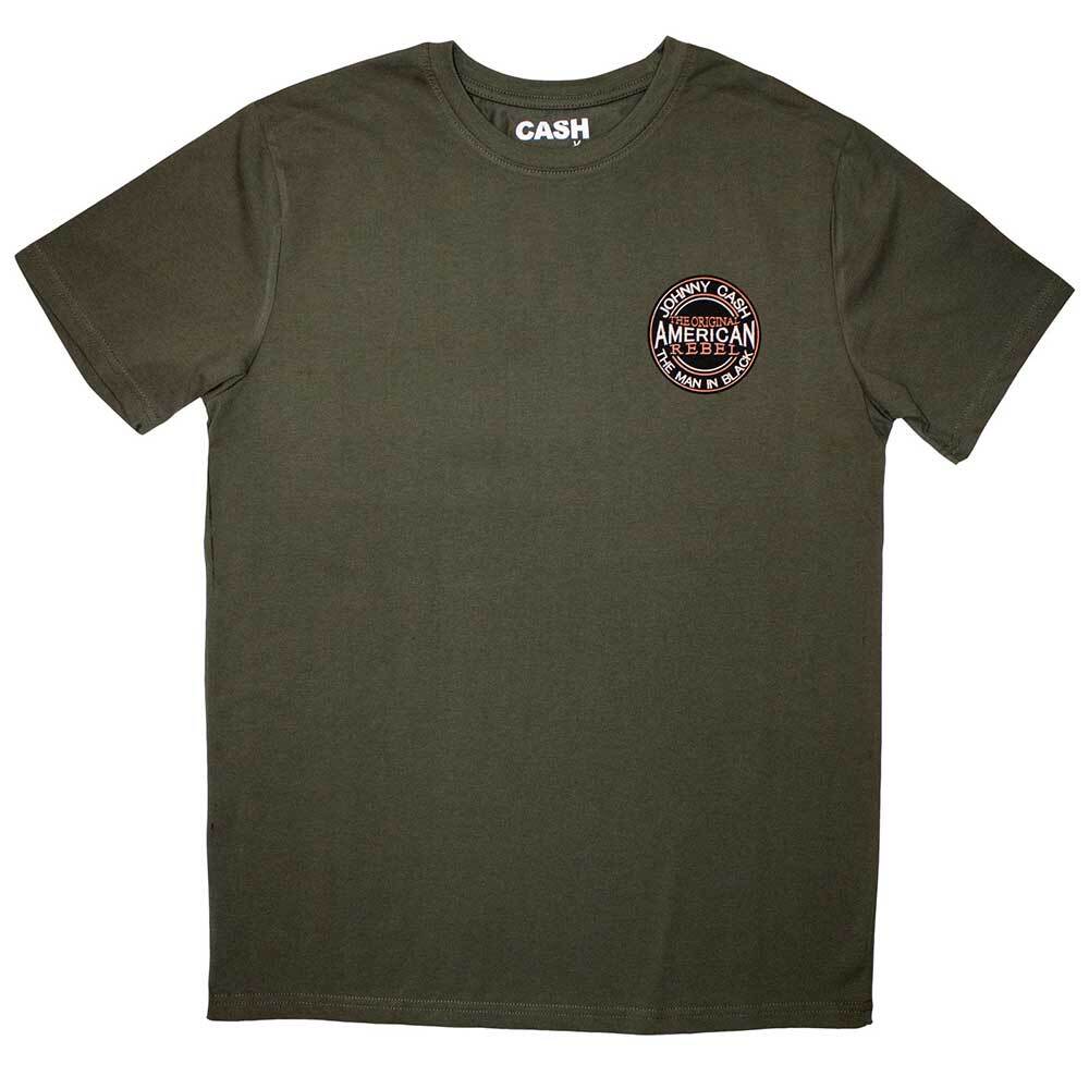 Johnny Cash Mini American Rebel Logo T-Shirt Green New Unisex T-Shirt XXXL