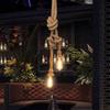 Creative Diy American Retro Hemp Rope Pendant Lights Industrial Style Restaurant Cafe Leisure Bar Single/double Head Chandeliers