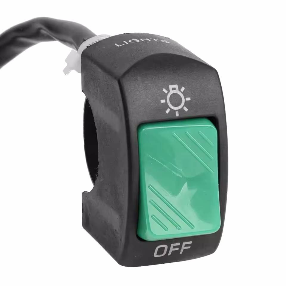 Universal Motorcycle On/Off Switch Waterproof Motorcycle Scooter Second-line Headlight Mount Handlebar Switch Moto Accessorie