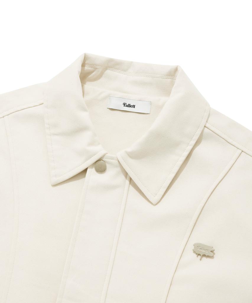Fallett Cotton Curved Blouson Light Beige
