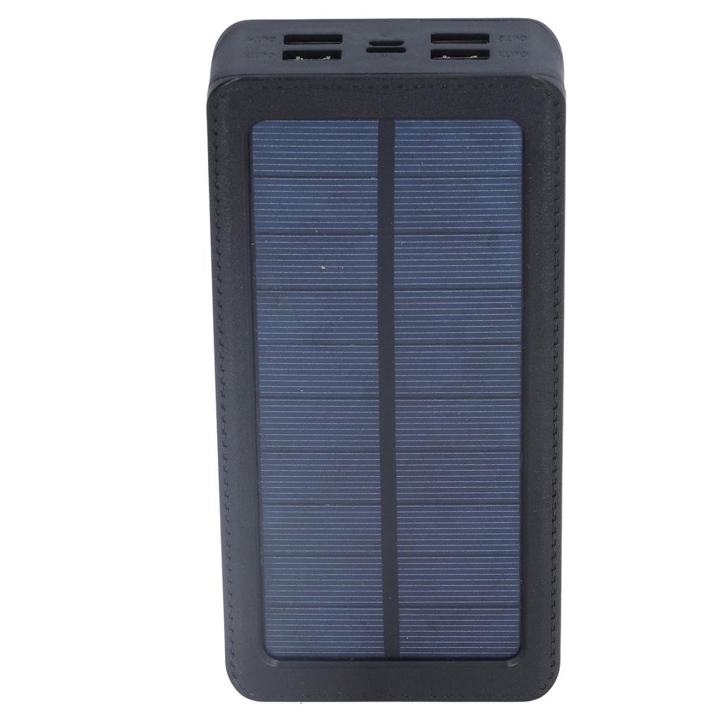 32LED Solar Powerbank mit 4 USB 3 Lichtmodi 30000mah Tragbares Handy-Ladegerät für Outdoor-Camping