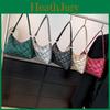 Street Fashion Pu Material Underarm Bag Women's 2023 Trendy High-end Feel Versatile Rhombus Single Shoulder Bag Green