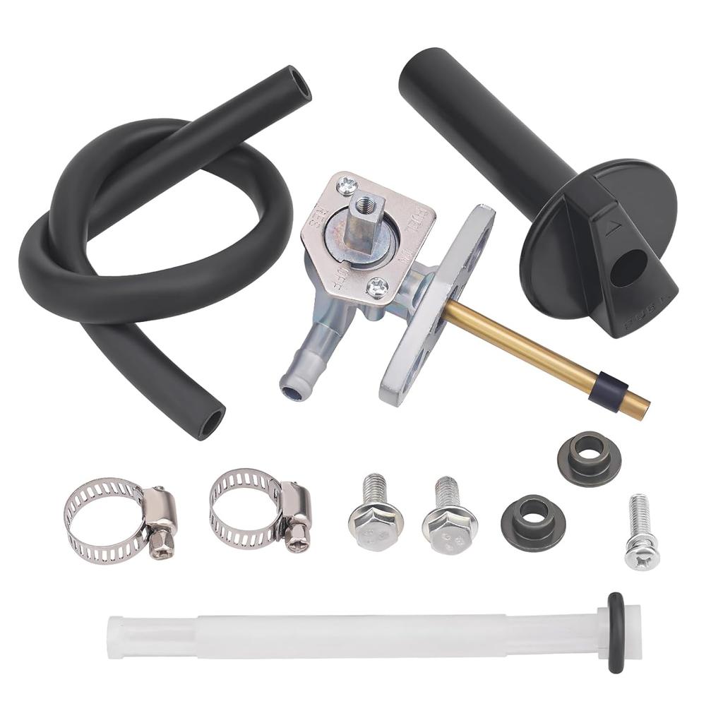 AHL Fuel Filter & Gas Tank Fuel Petcock Shut Off Valve Switch Compatible with Honda Recon 250 Rancher 350 420 Foreman 400 Foreman 450 FourTrax