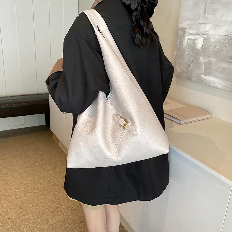 Retro High-end Bag Women's 2025 New Fashion Simple Shoulder Underarm Bag Commuter Tote Bag Big Bag