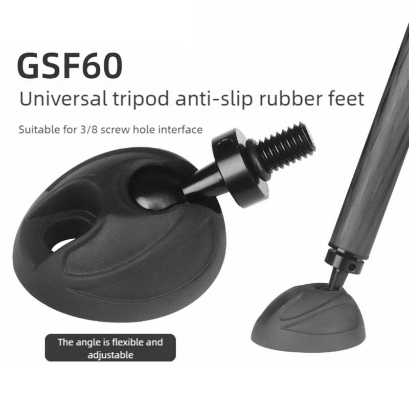 1Pc/3pcs Quick Install Nonslip Tripod Base Pad Compatible for 3/8 Thread Tripod Legs Rubber Aluminum Alloy Construction
