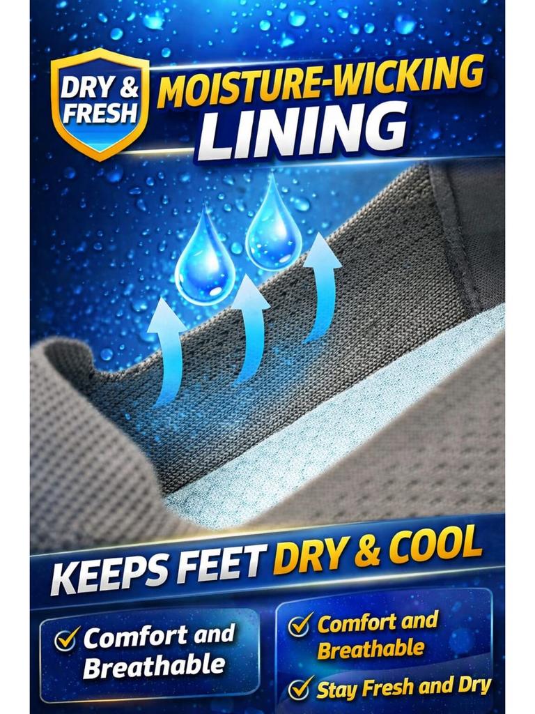 Men’s Casual Breathable Mesh Slip‑On Shoes Lightweight Summer Flywoven Loafers for Everyday Walk Outdoor Comfort