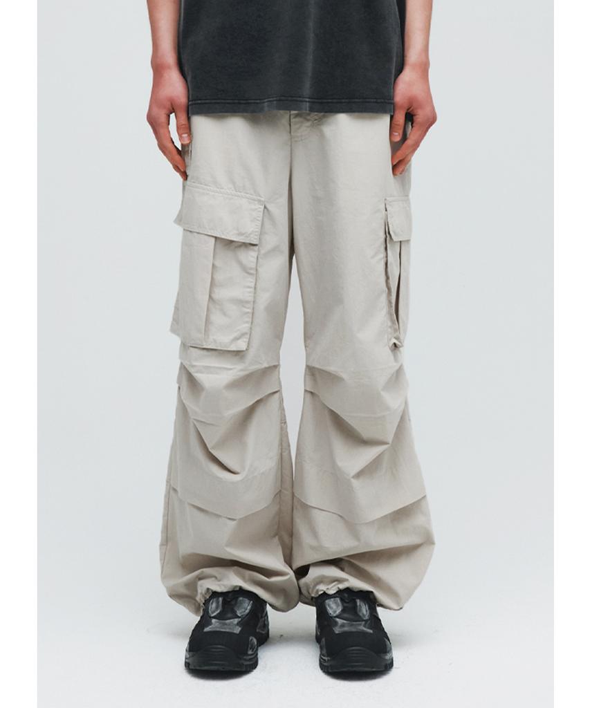 INTEMPOMOOD Combat Pocket Cargo Pants _Beige