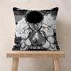 Vintage Anime H-Hajime No Ippo Pillow Covers Cartoon Sofa Decorative Home Double-sided Printing Short Plush Cute Cushion Cover